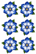 Blue Rose Sticker Pack | Instant Download | Sublimation Stickers