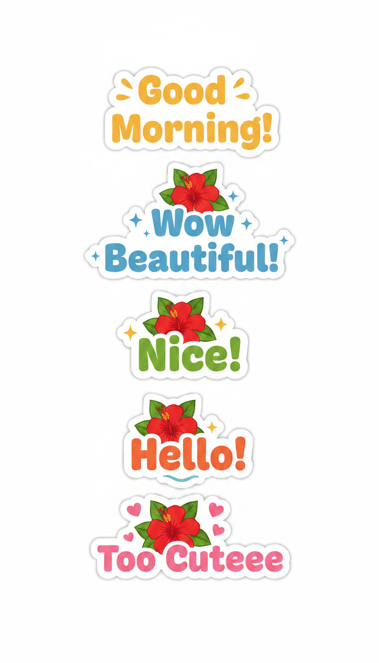 Blue Rose Sticker Pack | Instant Download | Sublimation Stickers