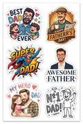 Father's Day Sticker Pack | Cute & Funny Dad Stickers | Premium Gifts Decals