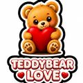 Teddy Bear Love Stickers | Valentine PNG Decals | Digital Download