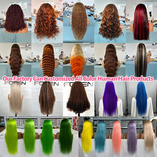 Wig Human Hair Lace Front Wig 13x4 High-Definition Brown Lace Front