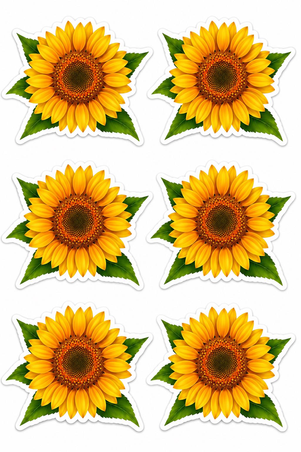 Sunflower Stickers Pack | Vinyl Stickers| Instant download